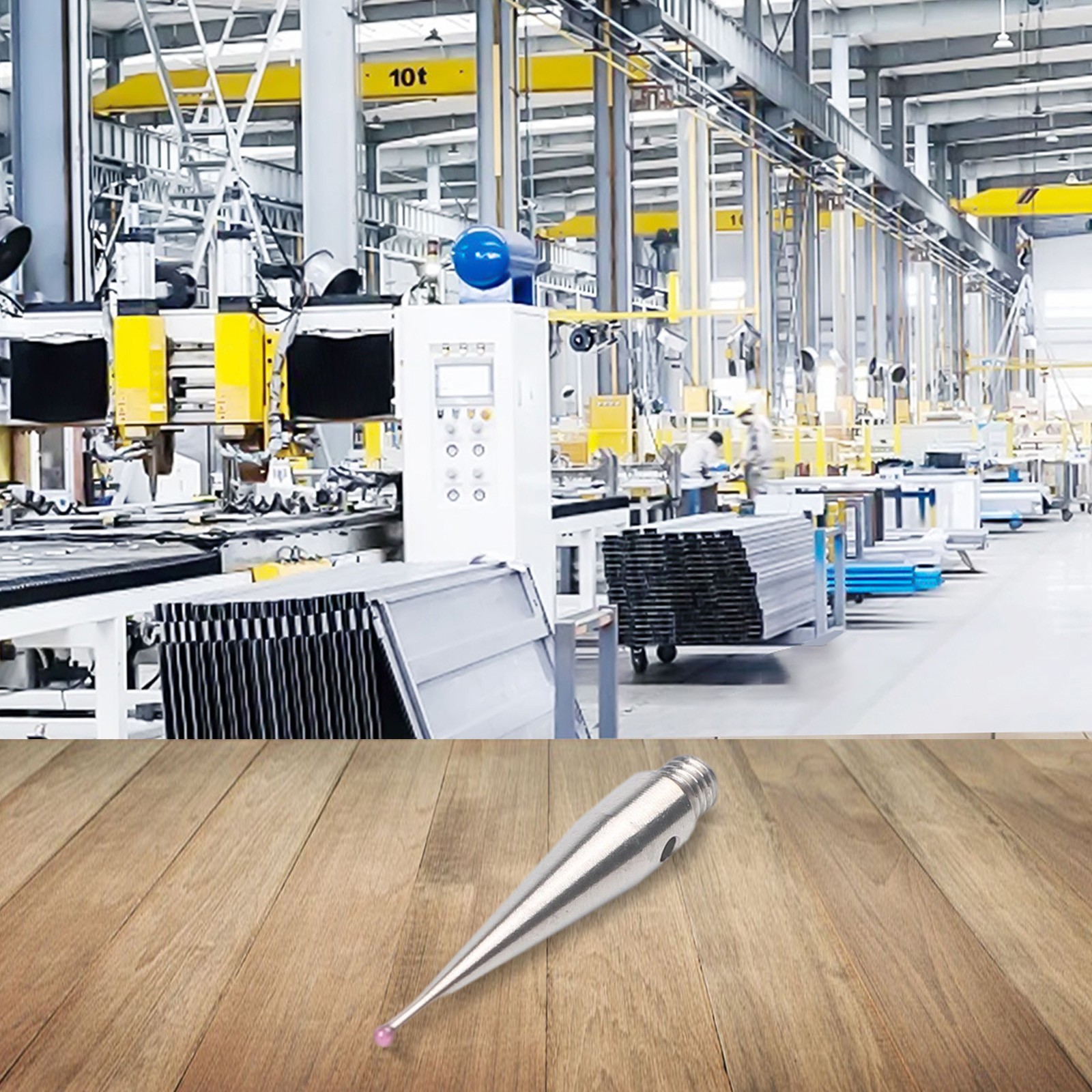 CMM Stylus 21mm Total Length 4mm Effective Length CNC Machine Applications