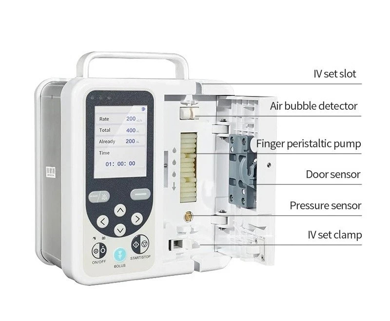 US Stock Human Use Volumetric Infusion Pump – High Precision with Alarm System