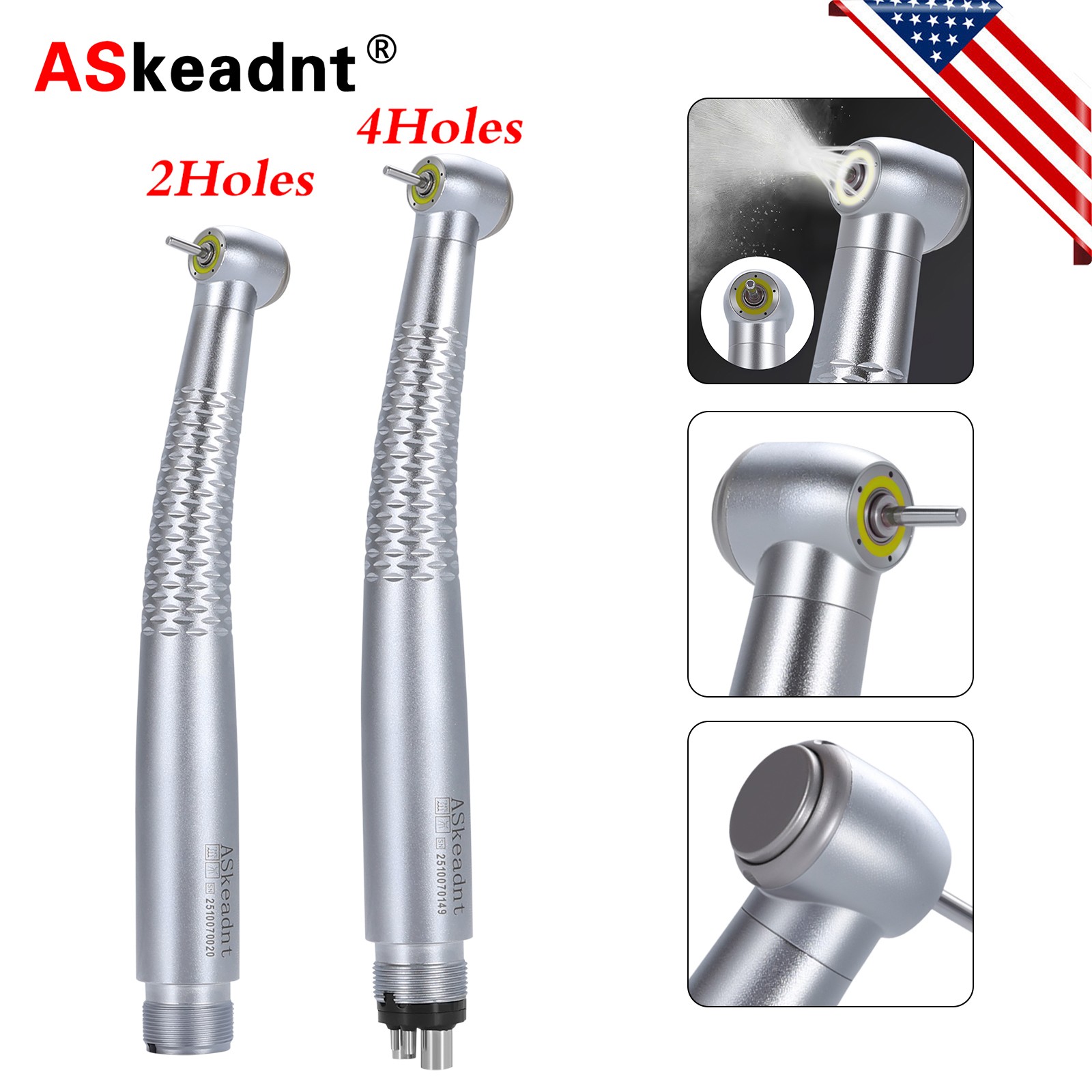 NSK Style Dental Fiber Optic LED E-generator high speed handpiece 4HOLE/2HOLE PD