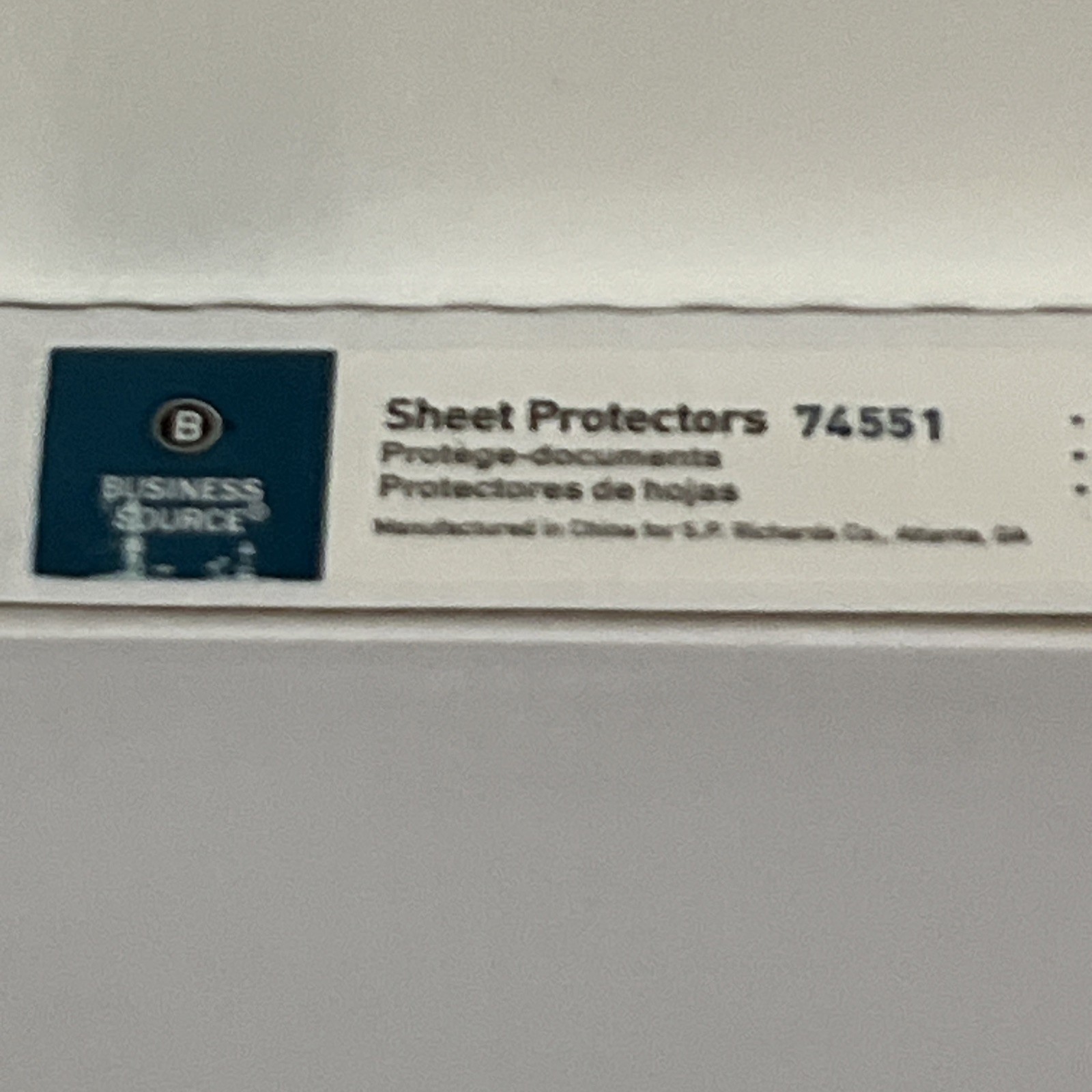 Business Source Top Loading Sheet Protector – Letter 8.50″ X 11″ – (bsn74551)