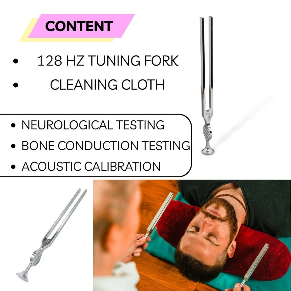 Gardiner Brown 128Hz Tuning Fork Vibration Neuropathy Rinne Weber Test CE Steel