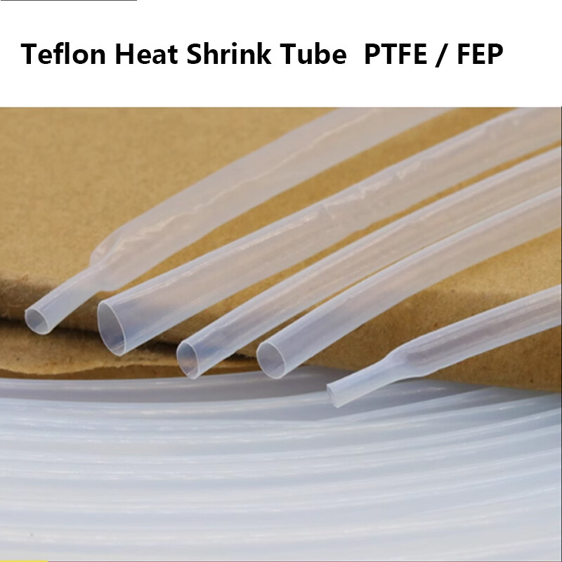 1.7:1 PTFE FEP 600V Transparent Heat Shrinkable Shrink Tube One Meter Dia 0.5-40