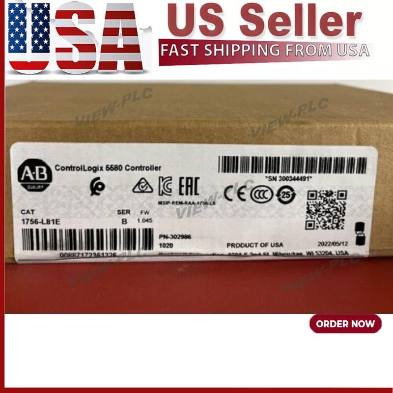 New Factory Sealed Surplus Allen Bradley 1756-L81E B 1756L81E US Free Tax