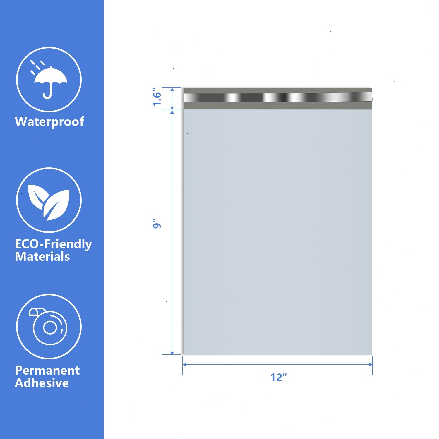 Poly Mailers Shipping Bags – 6×9 7.5×10.5 9×12 10×13 12×15.5 14×17 19×24 24×24