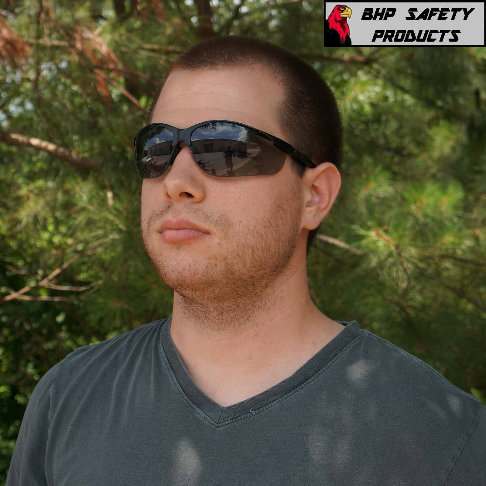 PYRAMEX VENTURE II SAFETY GLASSES GRAY LENS WORK SUNGLASSES SB1820S Z87+
