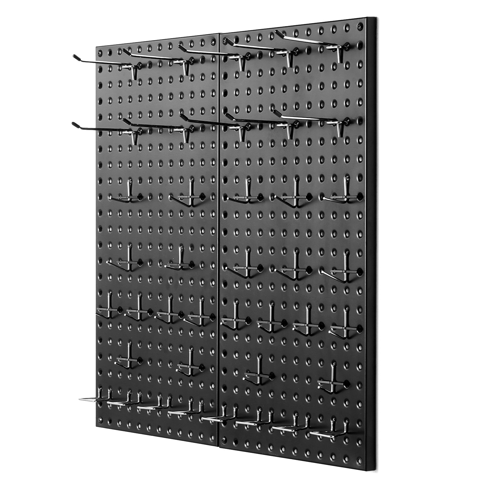 VEVOR Metal Pegboard Panels 2Pcs 24″ x 12″Wall Organizer for Garage Tool Storage