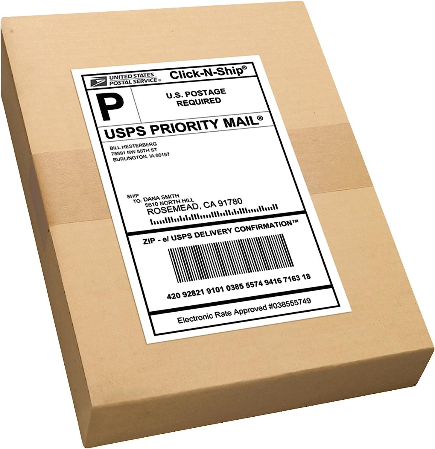 Aaiwa Half Sheet Shipping Labels Self-Adhesive 8.5 x 11 Blank 2 Labels Per Sheet