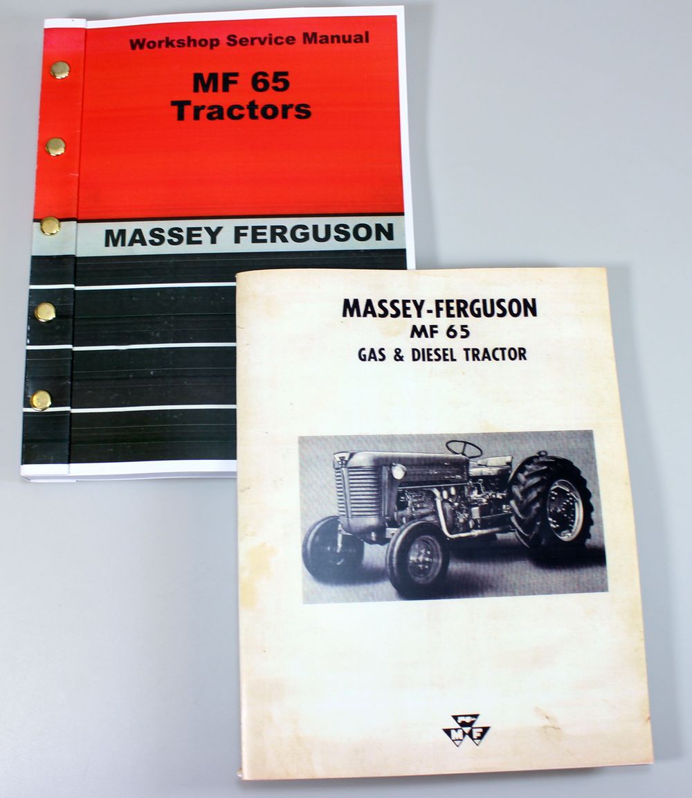 Set Massey Ferguson Mf 65 Tractor Tractor Service Repair Owners Operators Manual