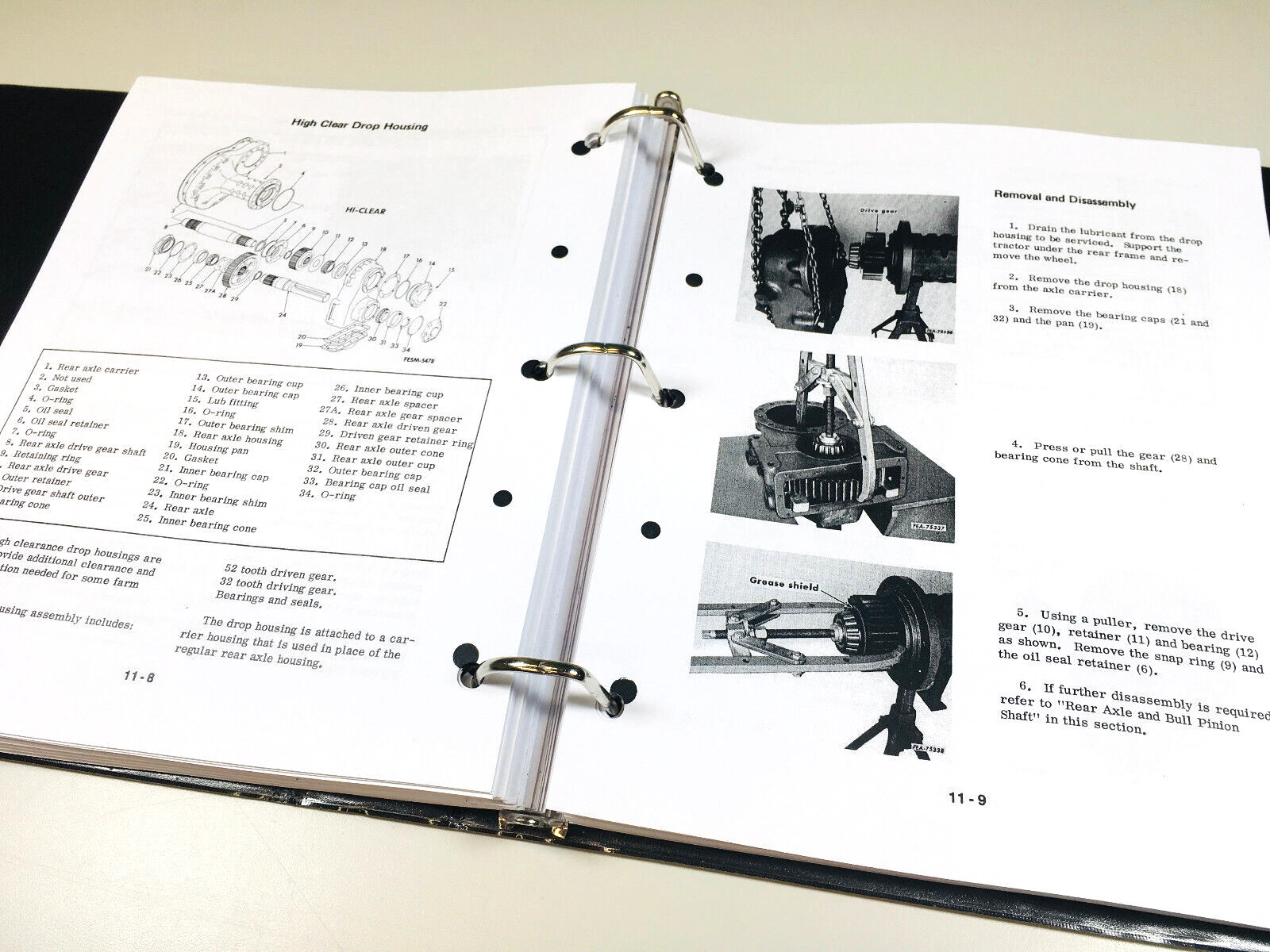 International 986 1086 1486 Tractor Service Parts Operators Manual Repair Set