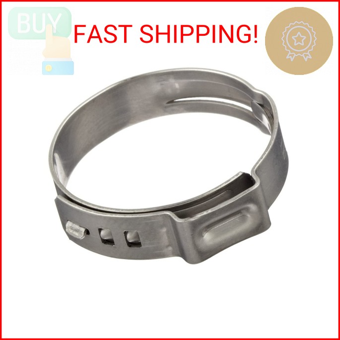 Size 1-1/2″ (38.5 mm) Oetiker Stepless Ear Clamps, 10-Pack Single Ear Hose Clamp