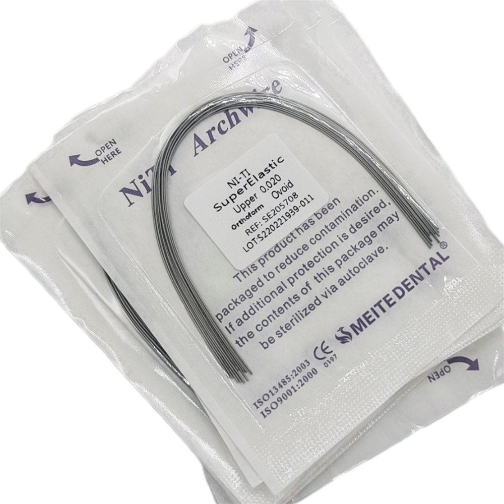 100Packs Dental Ortho Arch Wires Super Elastic Niti Round 012~020 Upper&Lower