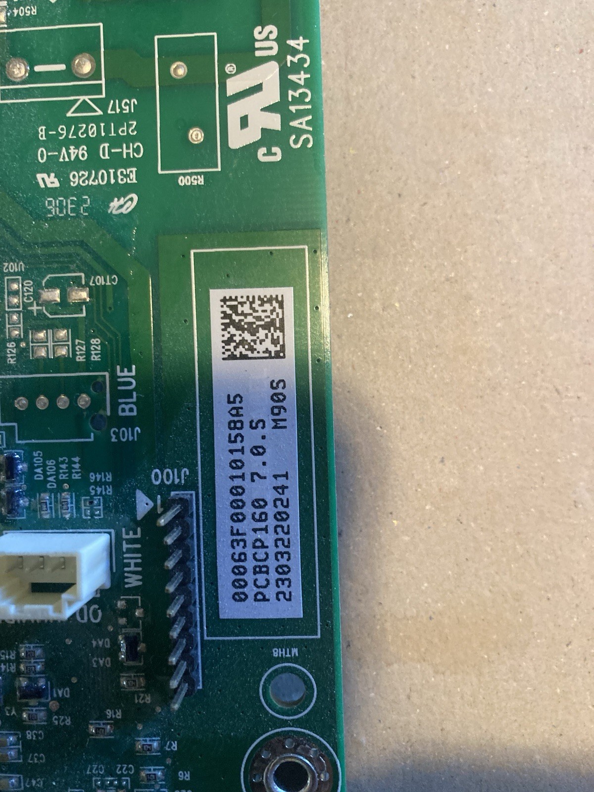 Amana PTAC Control Circuit Board. PCBCP160 Tested. 1 used board