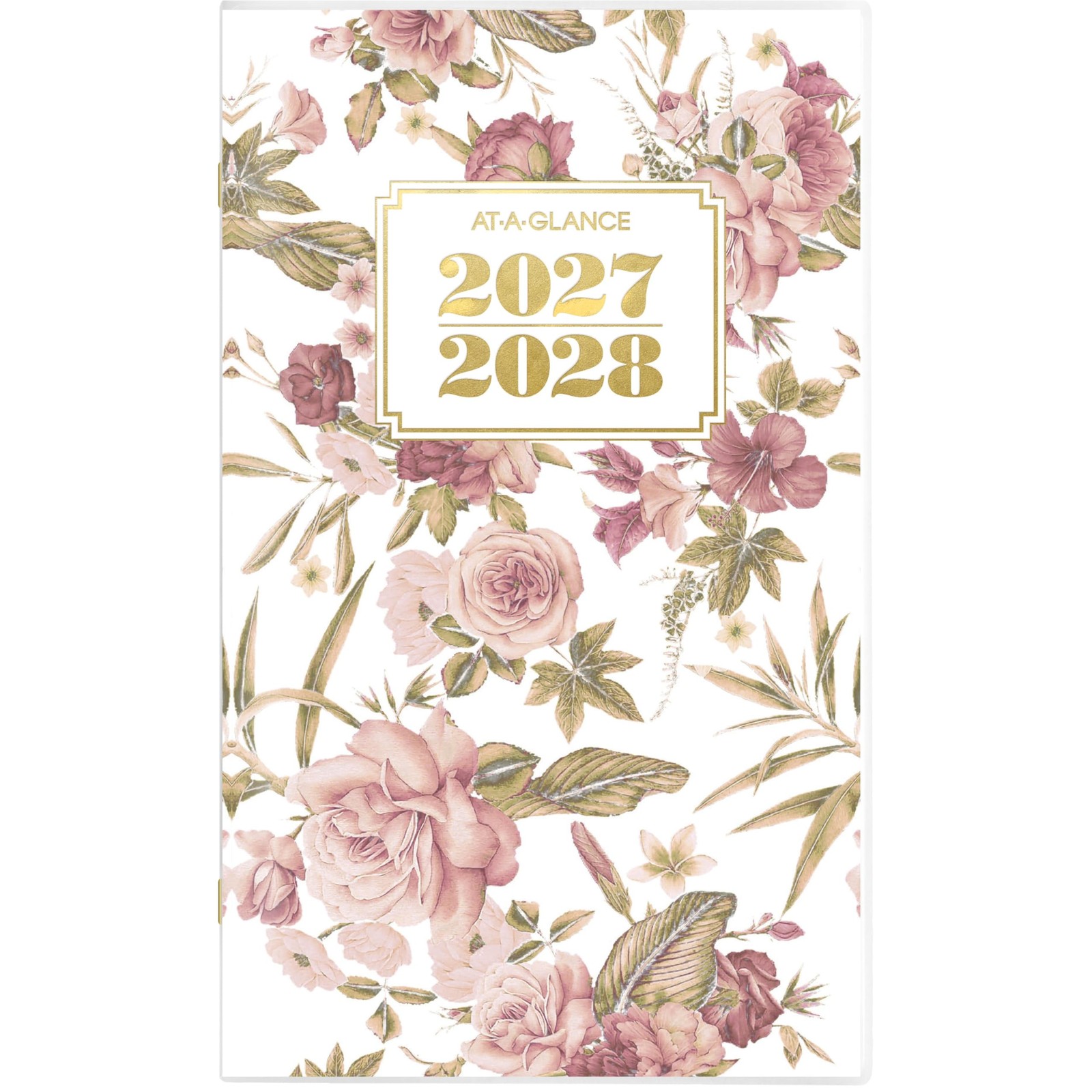 AT-A-GLANCE 2027-2028 Planner, 2 Year Monthly 3.5″ x 6″, Floral