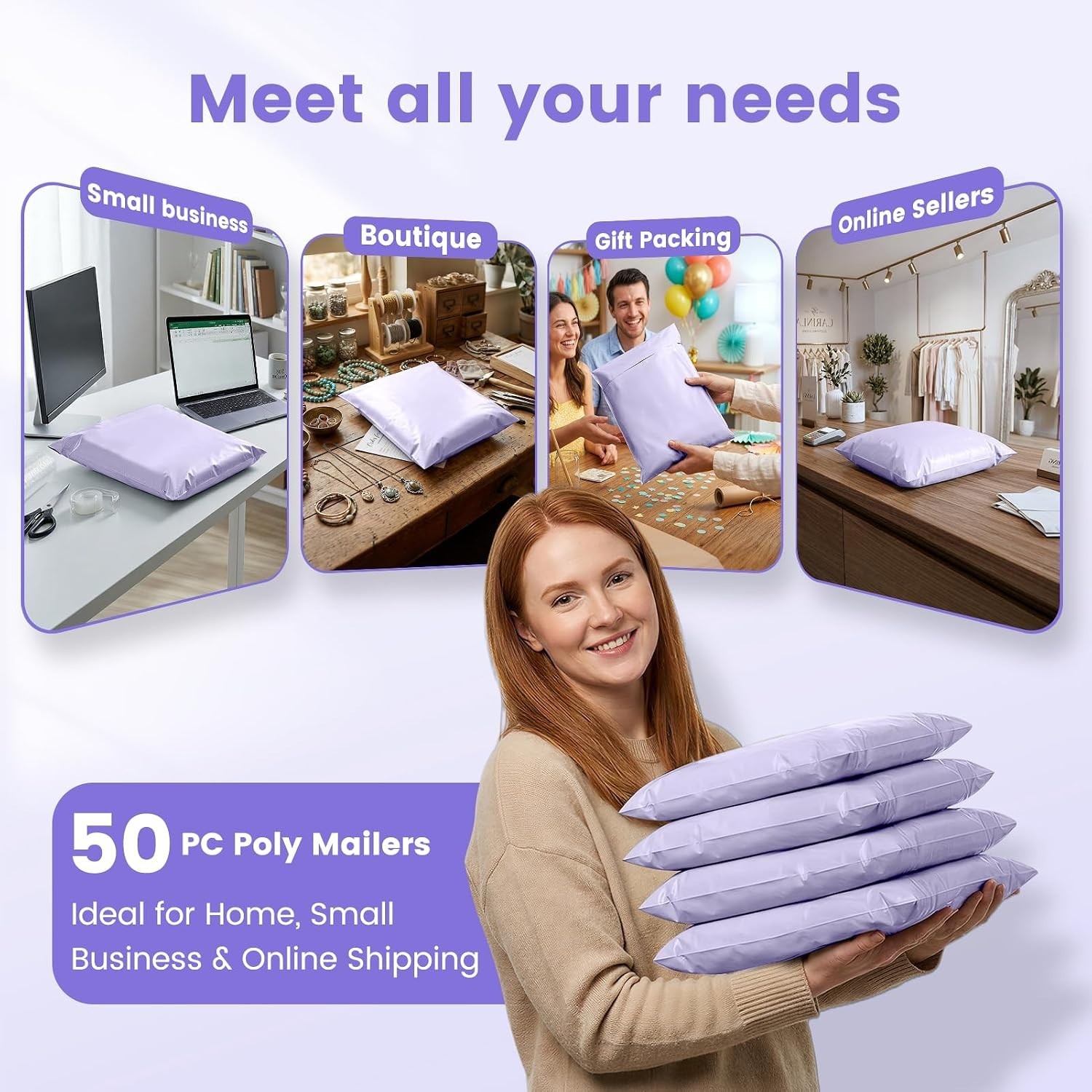 Shipping Bags Poly Mailers clothes shoes 6×9 9×12 10×13 12×15.5 14.5×19 19×24 in