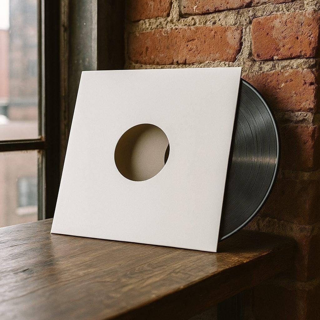 100 – Pack White Paper Vinyl 45 RPM Record Inner Sleeves 7-Inch LP Album