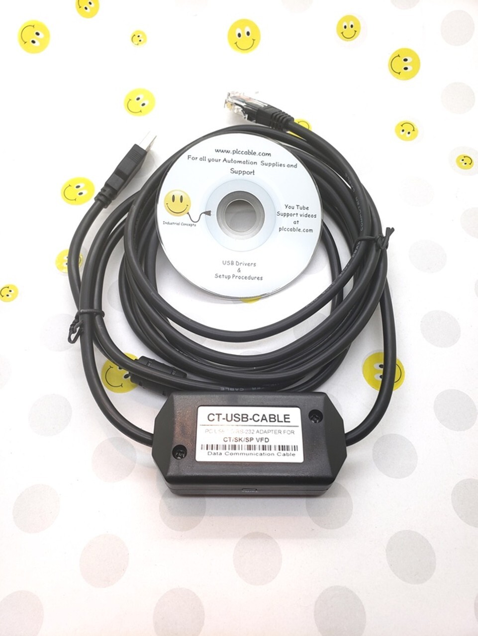 Control Techniques CT-USB-CABLE USB TO RJ45 for Drives VFD SK SX SP DST EP & MP