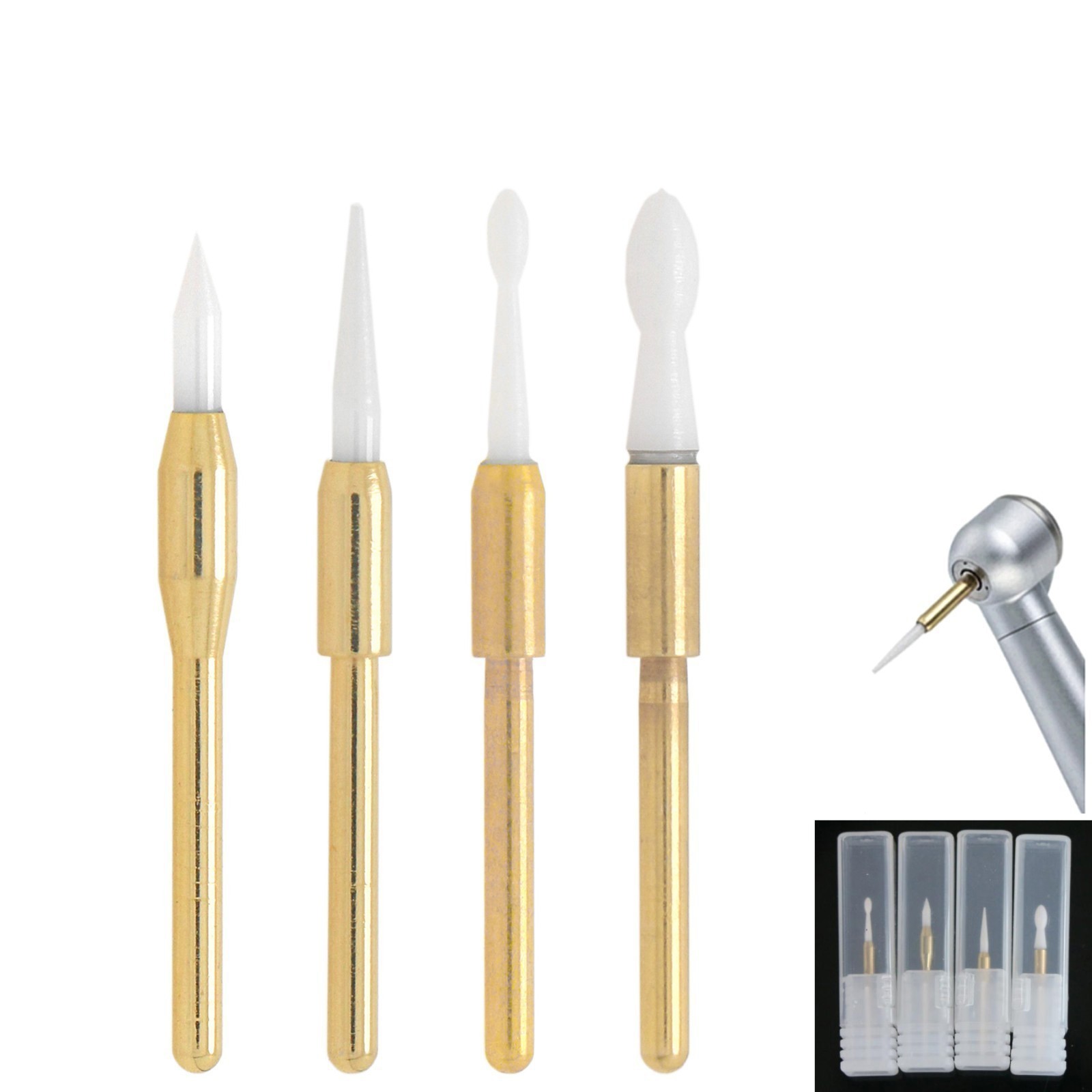Dental Surgical Ceramic Soft Tissue Trimmer Bur for Gingivectomy 4PCS