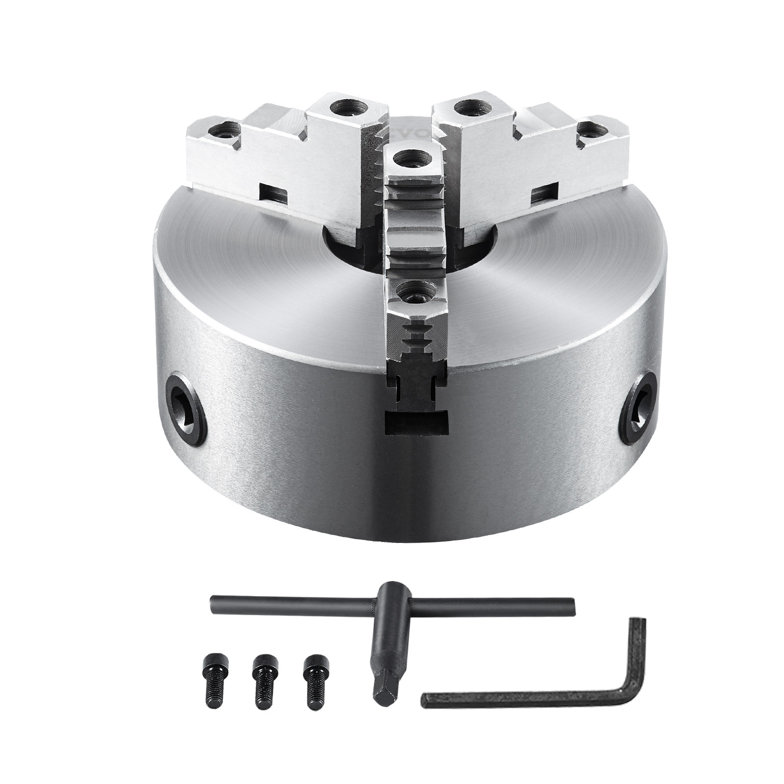 VEVOR 8” 3-Jaw Lathe Chuck Self-Centering Lathe Chuck for Grinding Drilling