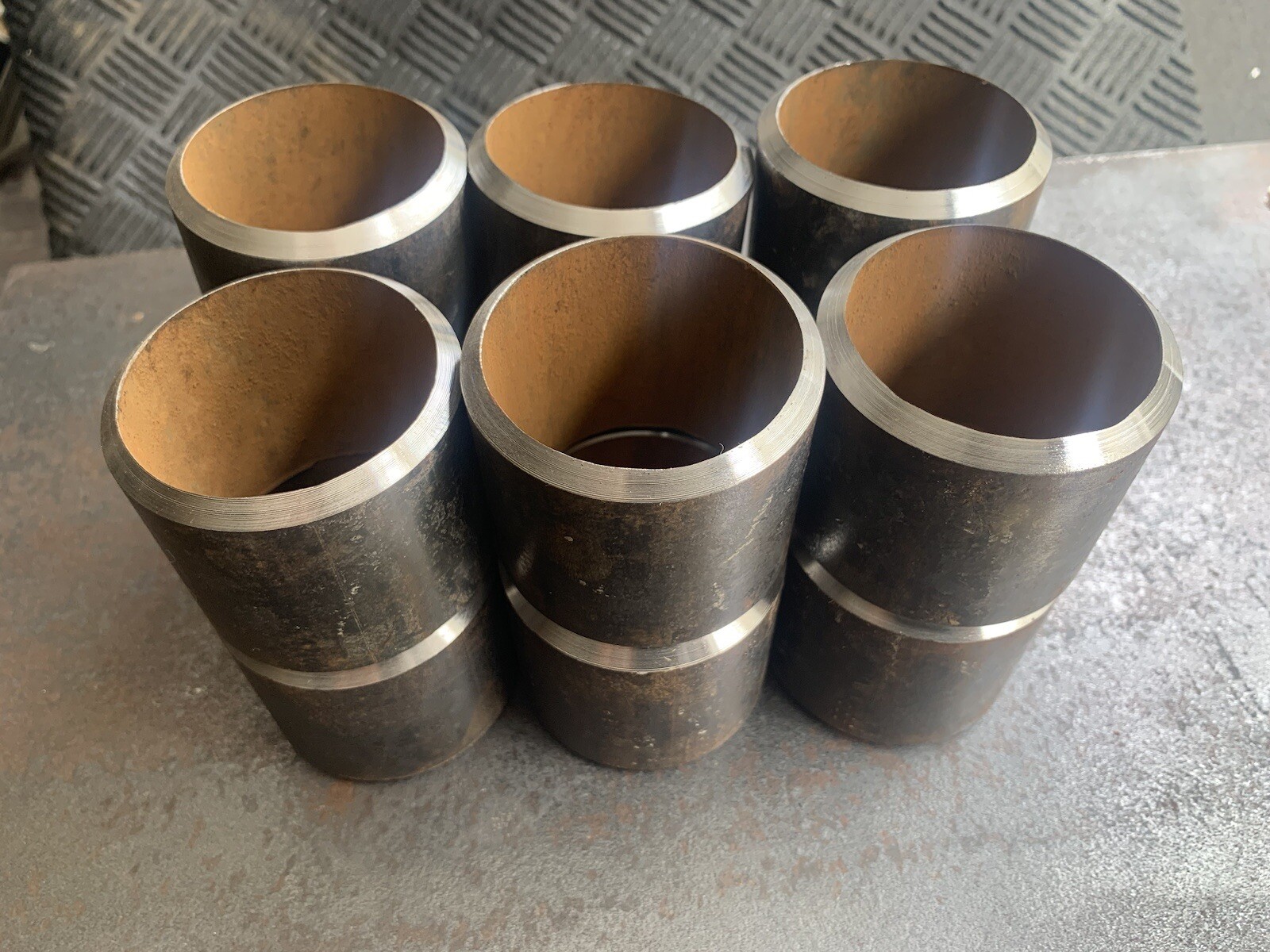 Weld COUPONSs, Pipe Beveled couponsS 3” ID x 2″ +/-1/8″ SCH 40 3 PAIRS