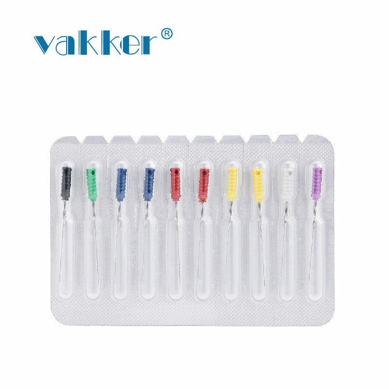 Dental Root Canal Cleaning Barbed Broaches #00-06, Stainless Steel 21mm 25MM