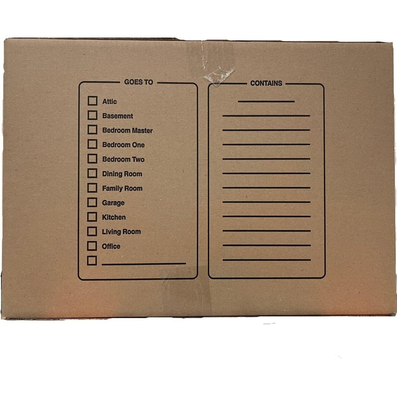 50 – Pack Small Cardboard Moving Boxes 16x10x10 32 ECT With Handles