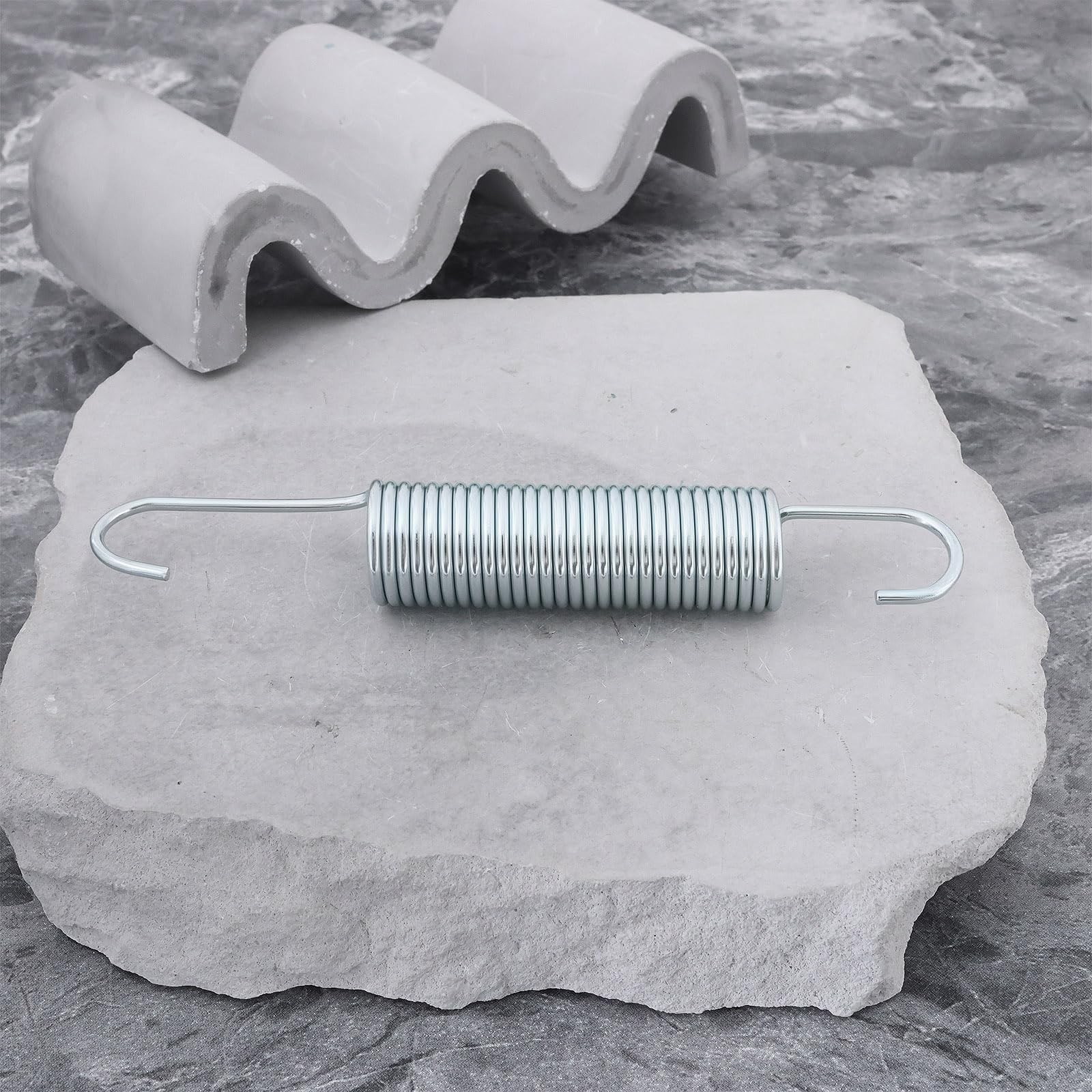 4 PCS 125x18x2mm Recliner Springs Galvanized Steel Dual Hook Tension Springs