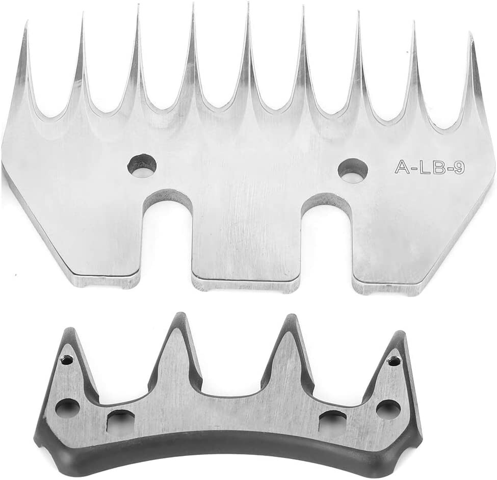 Sheep Shears Straight 9T Tooth Comb Sheep Clippers Blades Stainless Steel