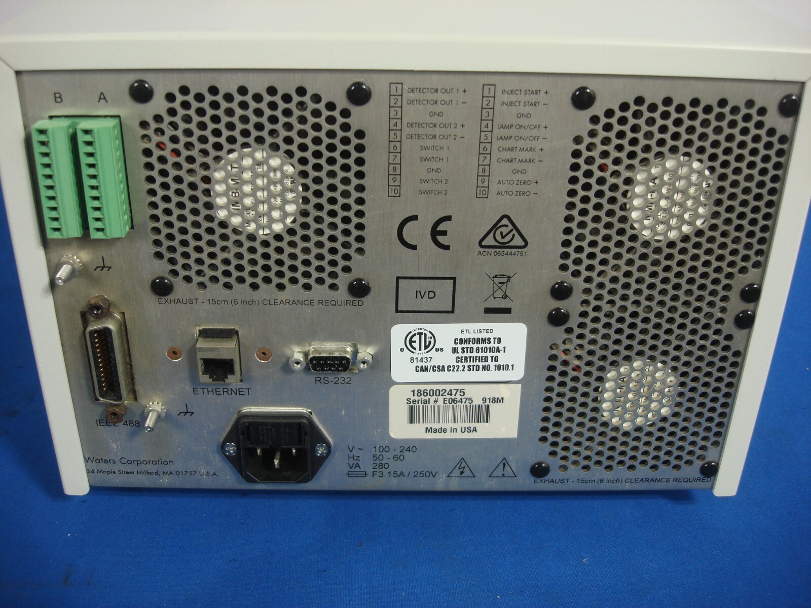 Waters 2475 Multi Wavelength Fluorescence Detector
