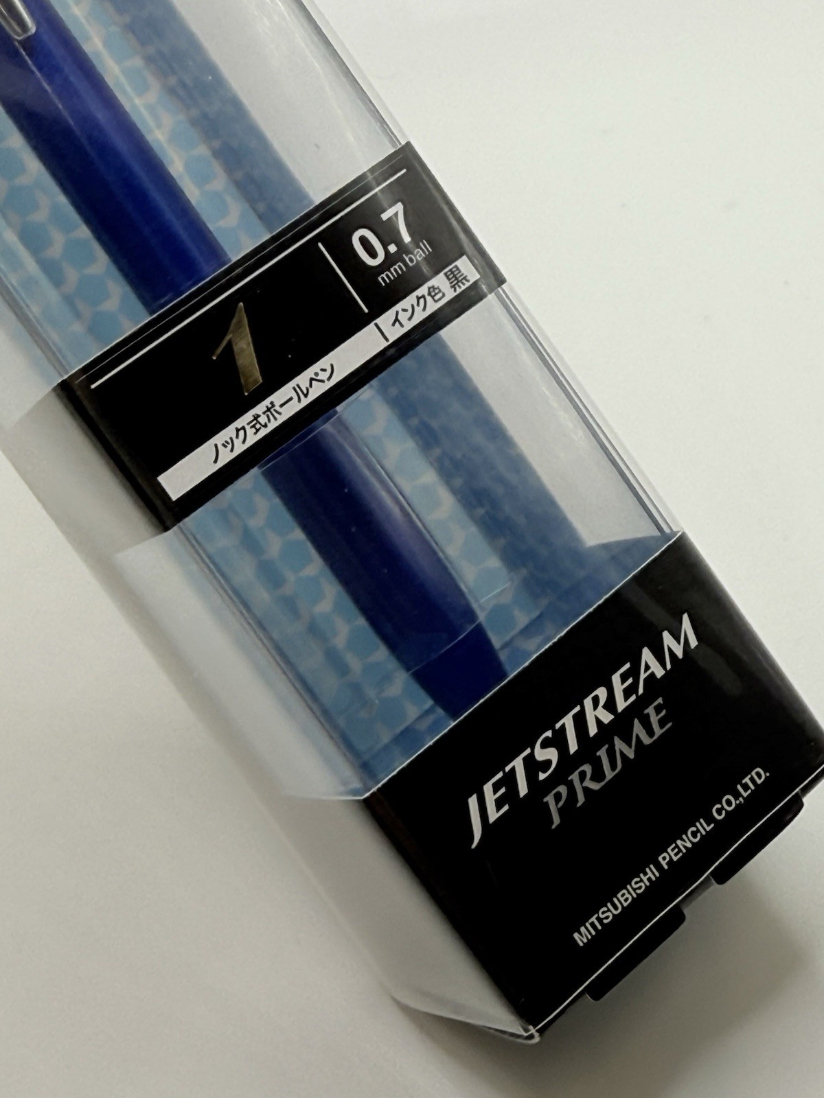 Jetstream Prime 0.7mm Ballpoint Pen Blue Barrel, Push button Made In Japan