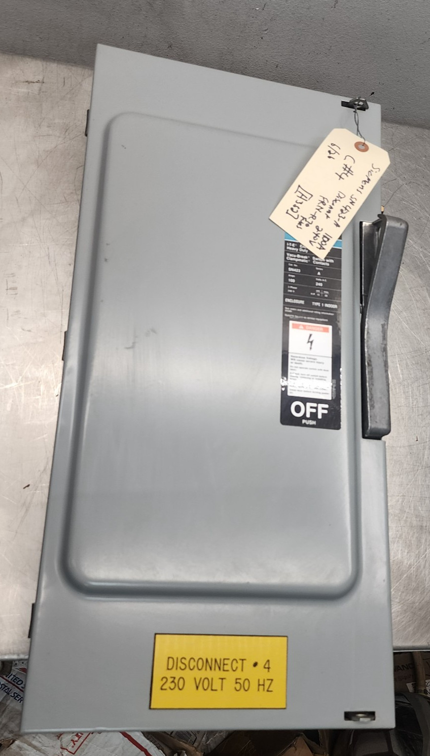 Siemens SN423 100A 240V Fusible Safety Switch Disconnect [H3S2] C#4
