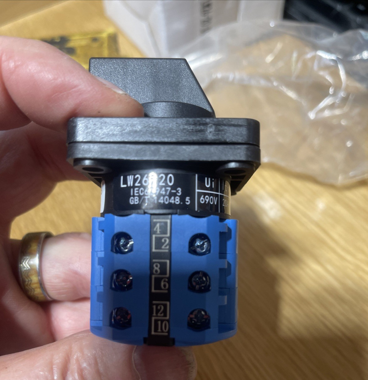Grizzly Lathe FORWARD/REVERSE Switch SZW26-20/D303.3 660V 20A