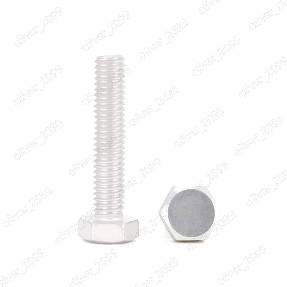 M6 M8 M10 M12 Aluminum Alloy 6063 Hexagon Bolts Hex Head Cap Screws DIN933