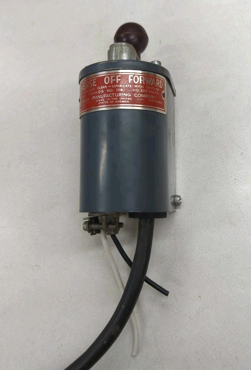 Delta Manufacturing Company Forward Reverse Drum Switch No. 1116 1HP 110-120volt