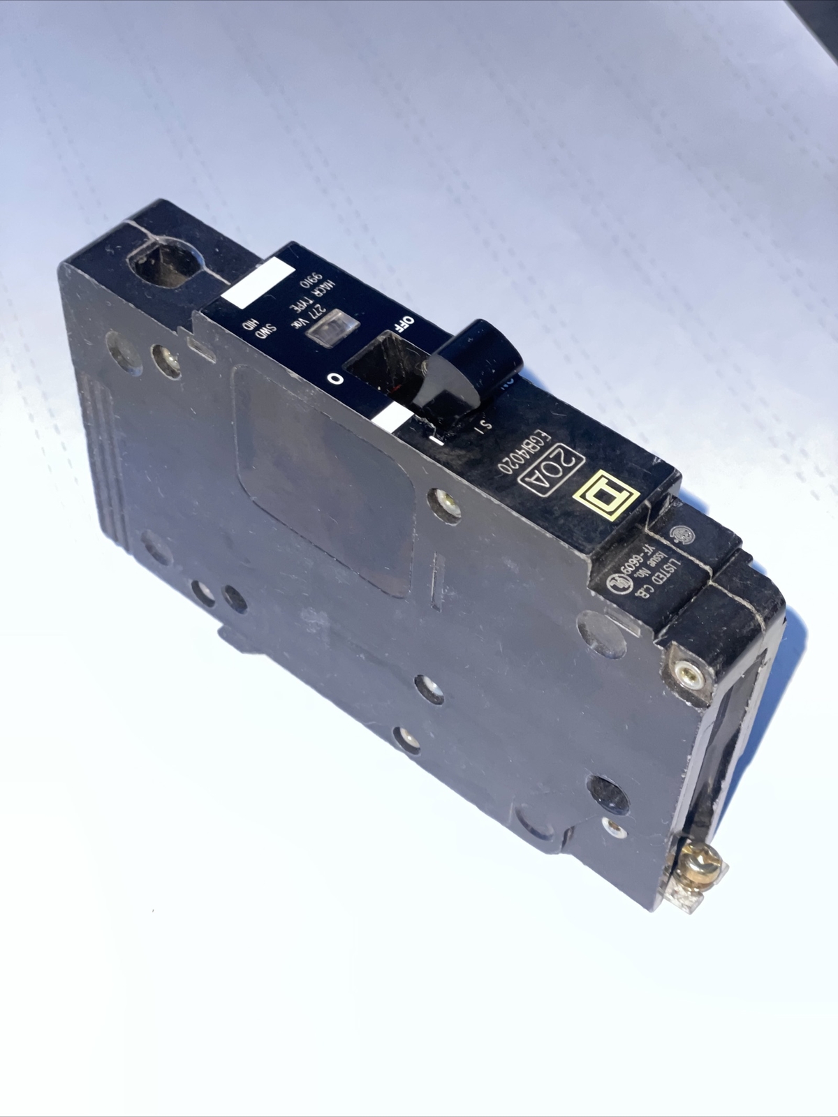 Square D EGB14020 20A, 1P, 277V Bolt-on Circuit Breaker 35kA@277V
