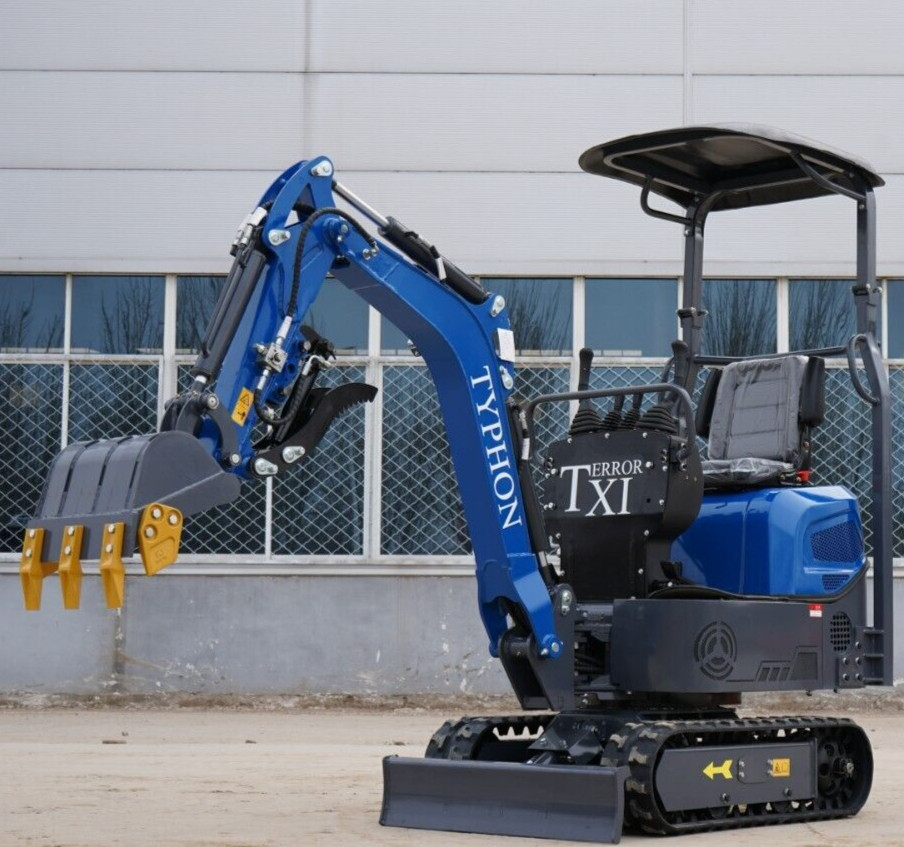 TERROR XI Mini Excavator 1 Ton Digger 13.5hp Gas Tracked Crawler B&S EPA Engine