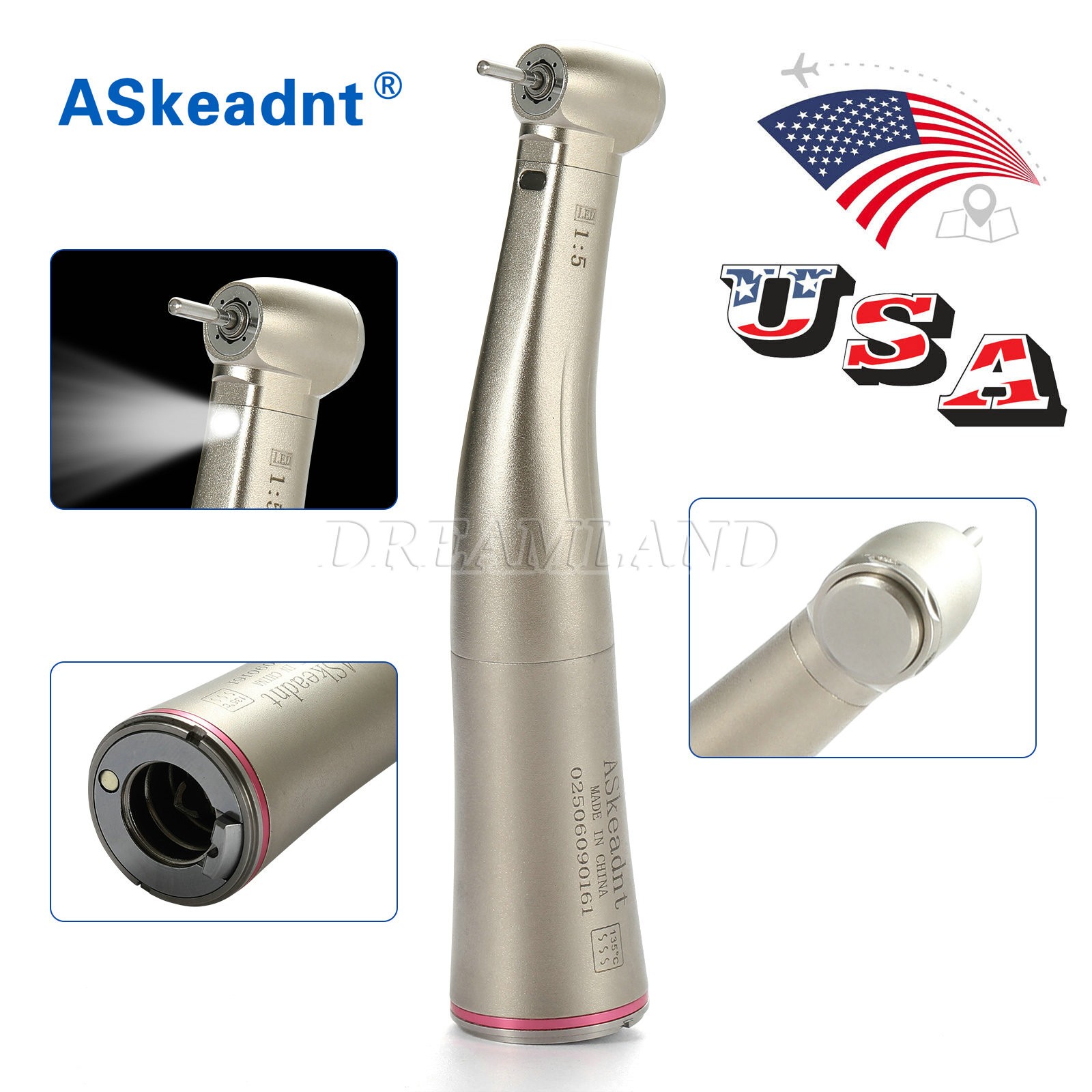 KaVo Style Dental High Speed Handpiece Push Button with 4Holes Quick Coupler GB4