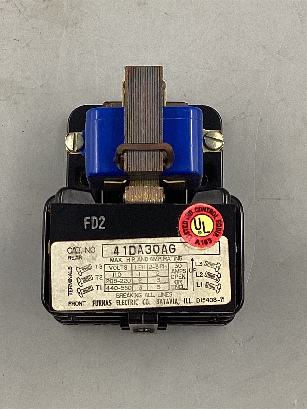 HOUSTON STOCK NEW FURNAS 41DA30AG MAGNETIC CONTACTOR 240V 2DAY AIR SHIPPING