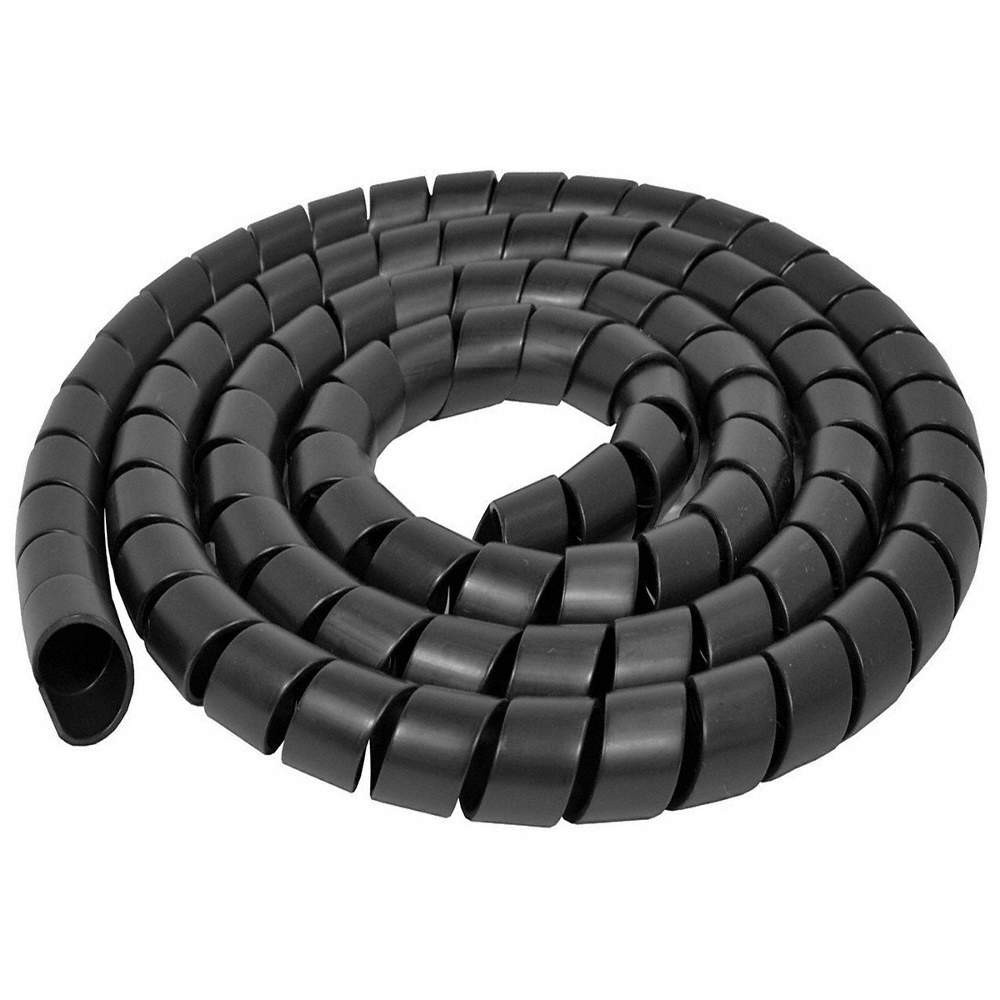 ELECTRIDUCT WL-SW-0375-50-BK Spiral Wrap,50 ft. L,10mm W,Color Black 800HL3