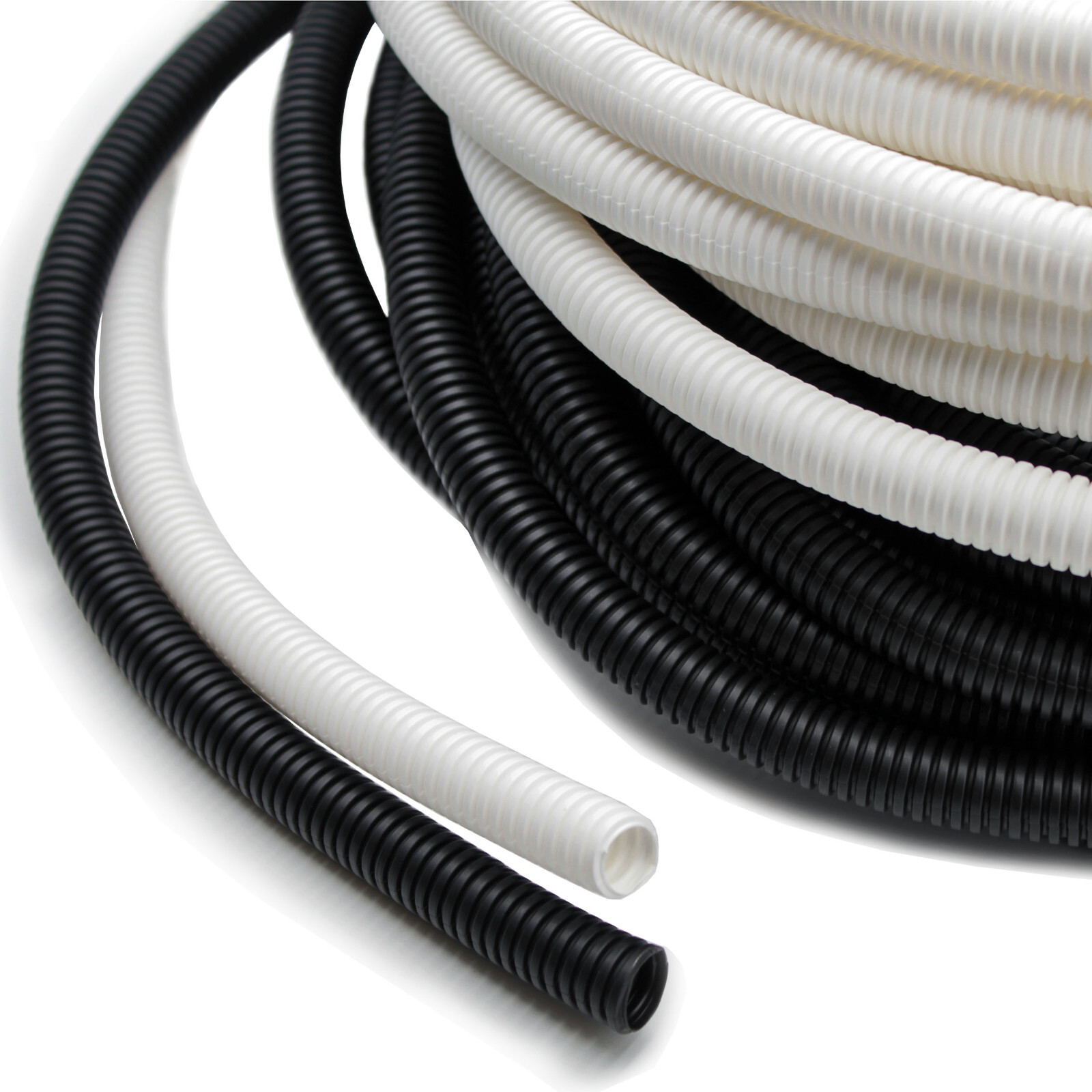 Flame Retardant Non-Split Polypropylene Wire Loom Tubing – Sizes from 1/4″ to 2″