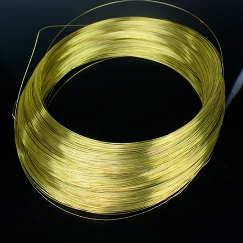 H62 Pure Cu Copper Wire Brass Wire 0.3/0.5/0.8/1/1.5mm-4mm Uncoated Cable Line