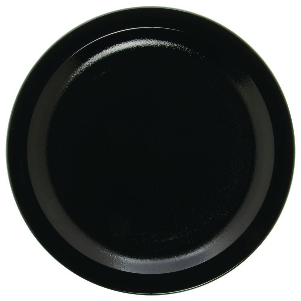 Cambro 9CWNR110 Plate, Narrow Rim, 9″, Polycarbonate, Scratch Resistant, Black,
