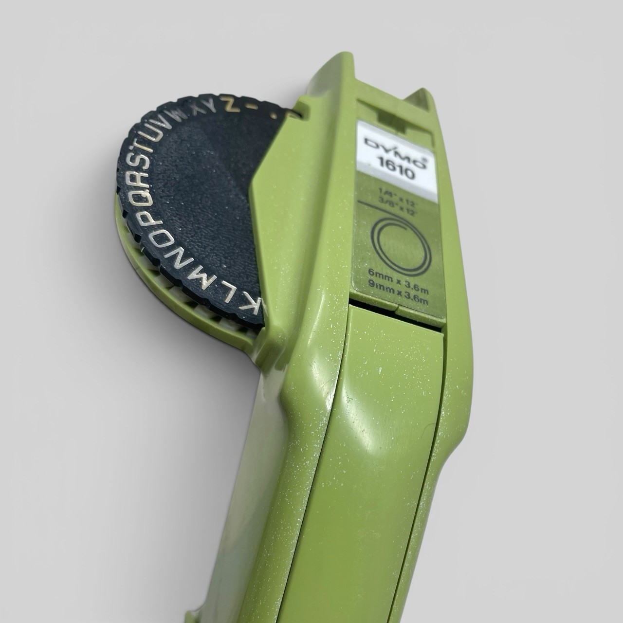 Vintage Dymo Interchangeable Embossing Labeler Avocado Green 1610 Office Supply