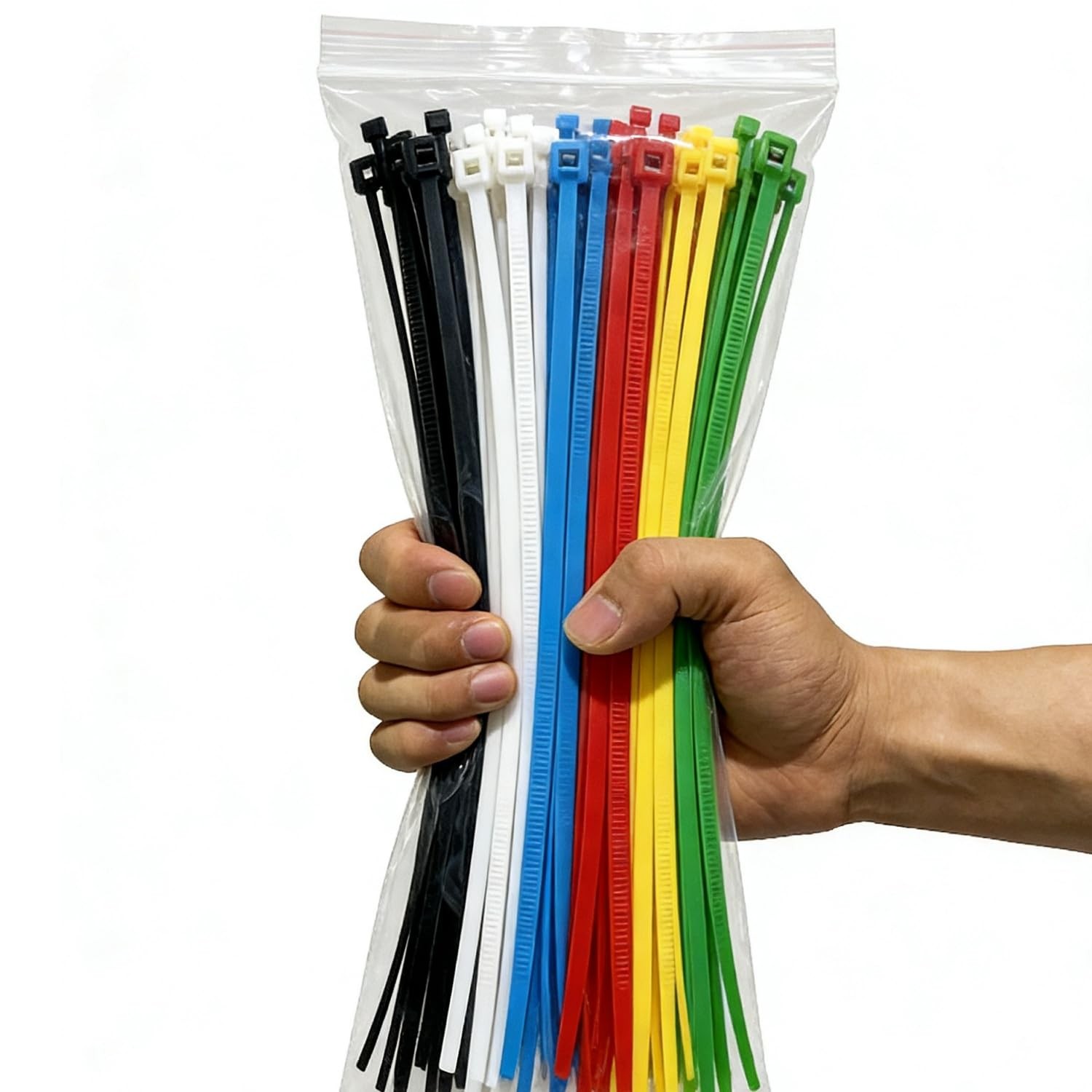 120Pcs 8Inch Cable Zip Ties, Assorted Sizes, Multi-Purpose Multi-Color Mix Pa…