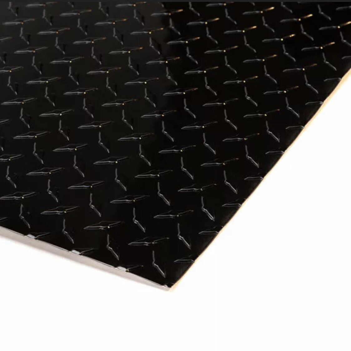 4′ x 8′ Black Aluminum Diamond Plate Sheet Starbrite .025” Thick, Gloss Black