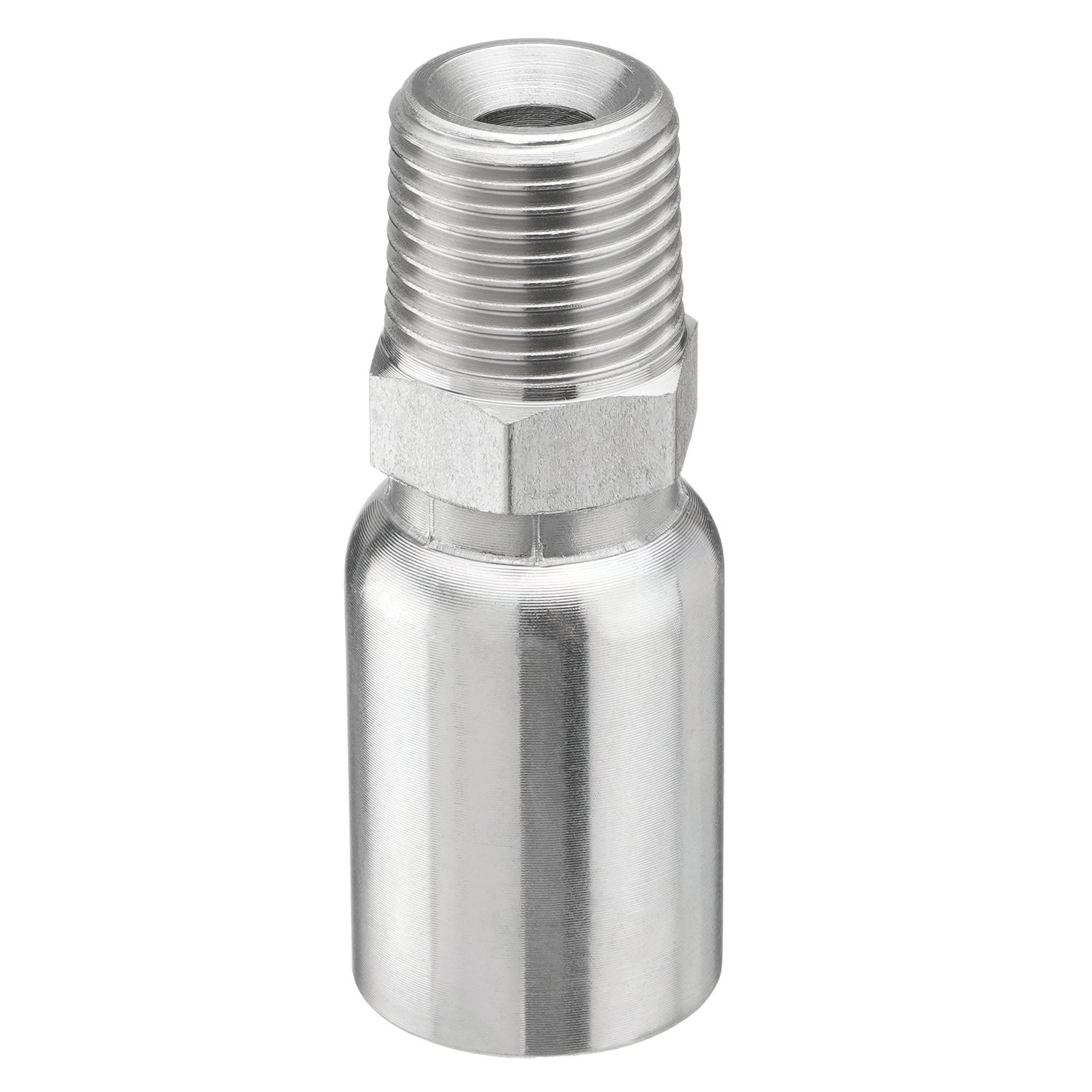12-Pack 1/2″ Hose x 1/2″ NPTF Male Pipe Thread Hydraulic Hose End Crimp Fittings