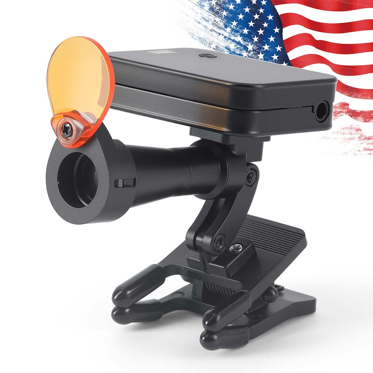 Wireless 5W Dental LED Clip-On Headlight 2 Magnetic Battery for Binocular Loupes