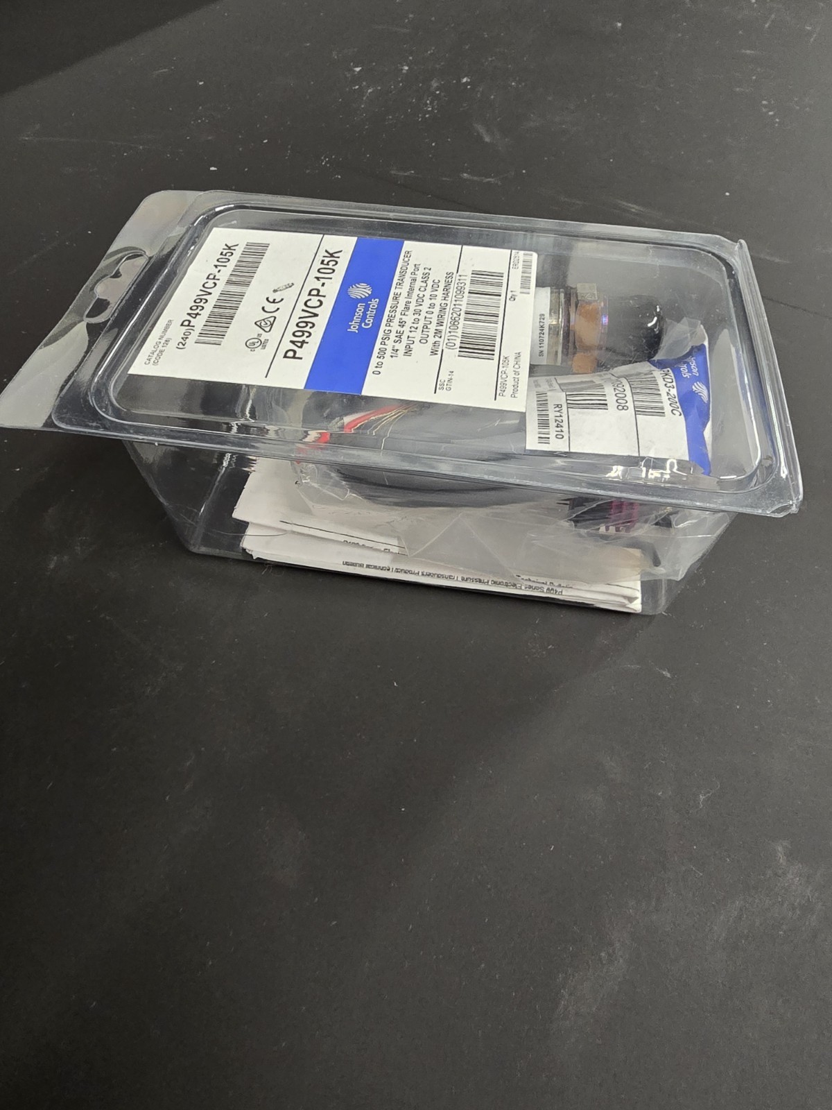 1/4” JOHNSON CONTROLS P499VCP-105K PRESSURE TRANSDUCER
