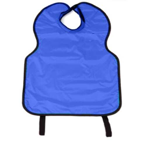 House Brand Adult Apron with Attached Collar – MEDIUM BLUE