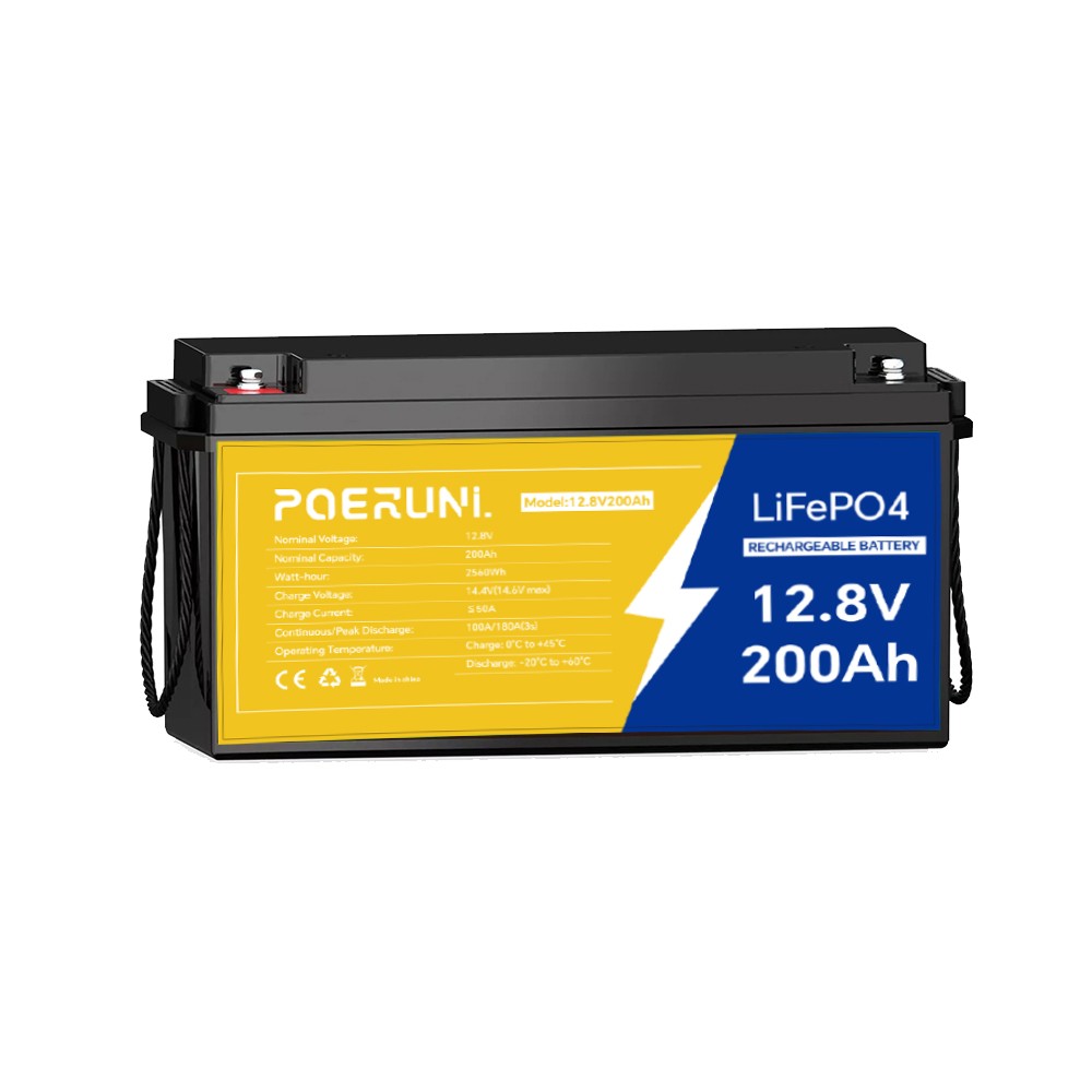 12V 300AH LiFePO4 Lithium Battery Built-in BMS Deep Cycle for Solar RV Off-grid