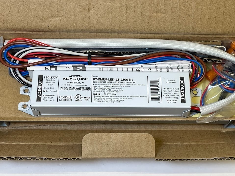 Keystone KT-EMRG-LED-12-1200-K1 Emergency LED Driver Kit 120-277V NIB